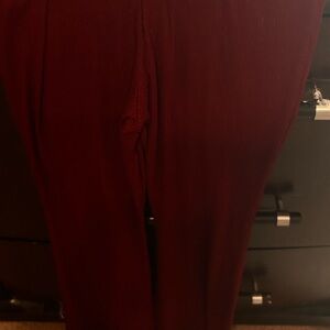 Women's Boot Cut Flare Pants - Burgundy